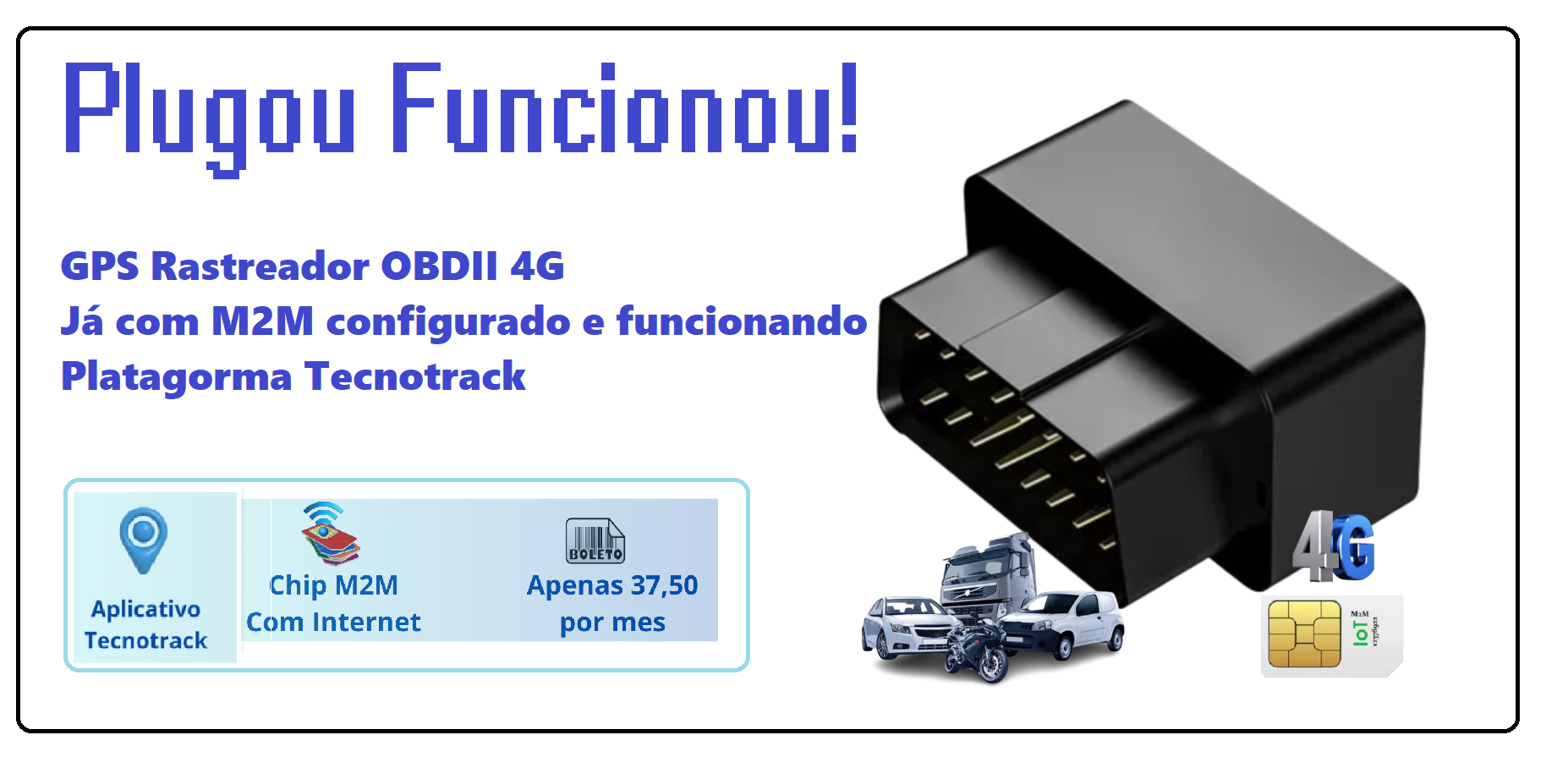 Rastreador GPS 4G PLUG OBD2, App Tecnotrack - Imagem 9
