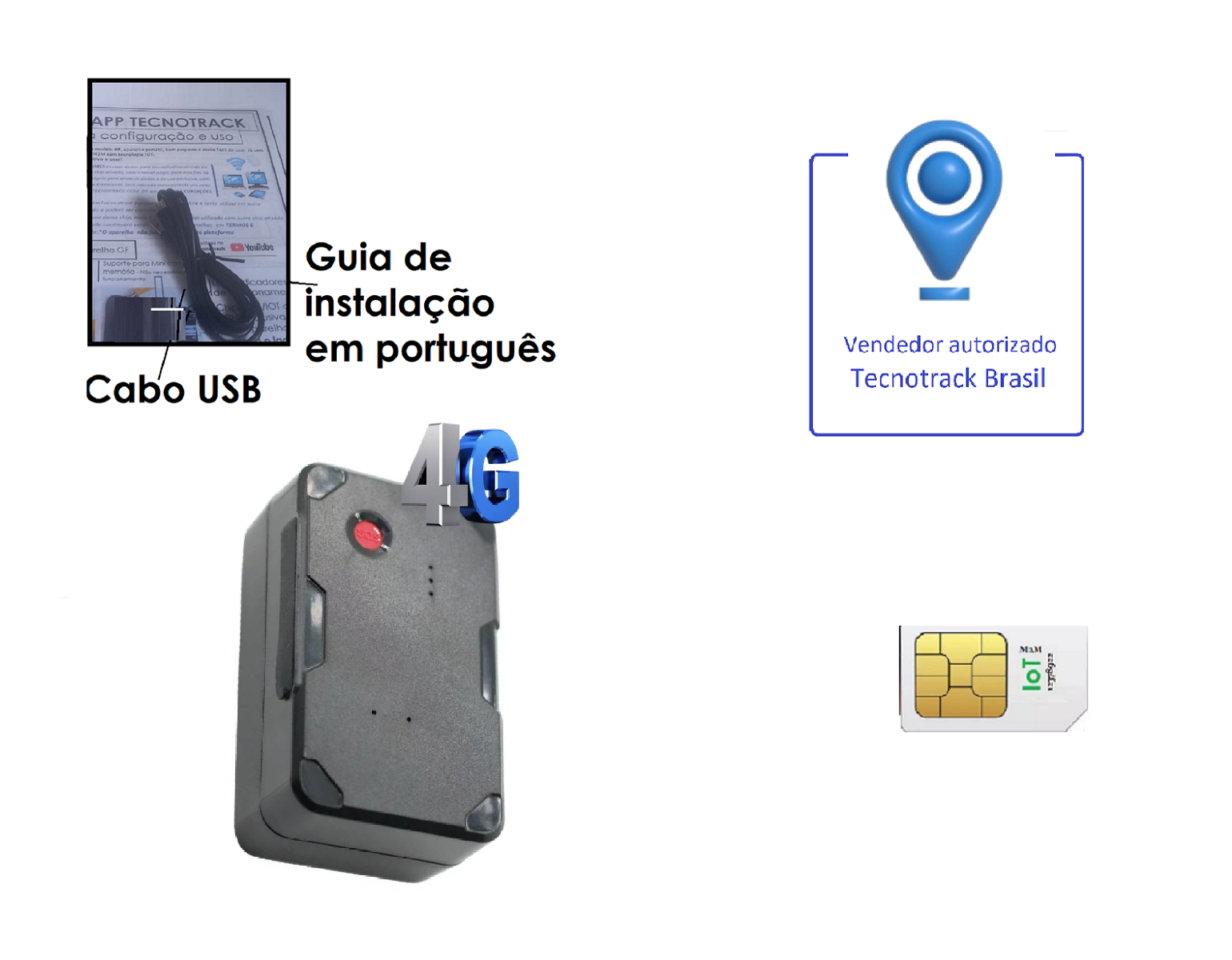 Mini Rastreador GPS 4G Portátil com Aplicativo 365GPS Português + Chip M2M - Imagem 8