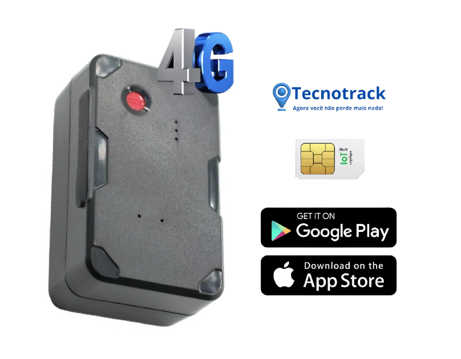 Mini Rastreador GPS 4G Portátil com Aplicativo 365GPS Português + Chip M2M - Imagem 3